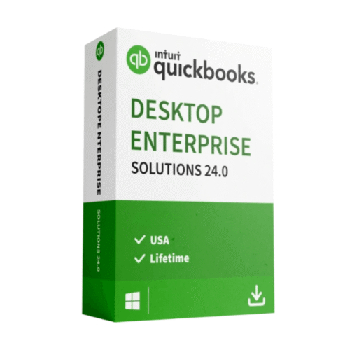 QuickBooks Desktop Enterprise 24.0 perpetual license box