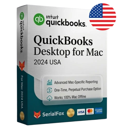 QuickBooks Desktop for Mac 2024 lifetime license box