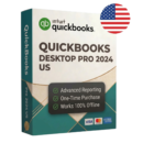 QuickBooks Desktop Pro 2024 USA lifetime license box