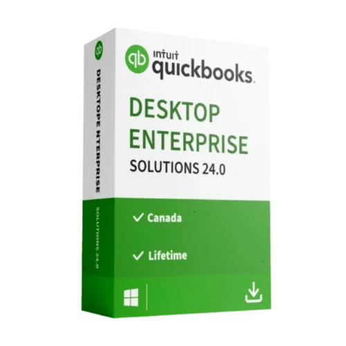 QuickBooks Enterprise 24.0 Canada perpetual license box